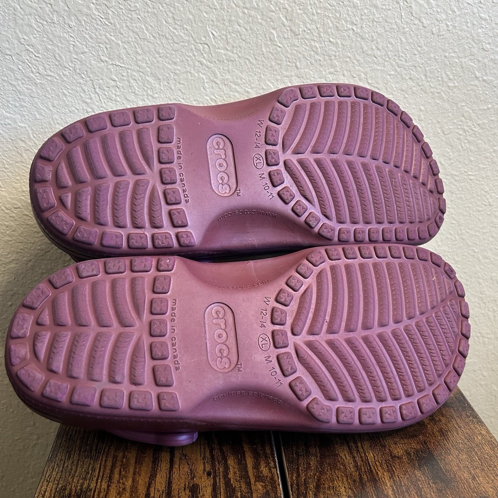 Crocs Classic Clogs Maroon Burgundy Unisex Size XL Men's 10/11 Women's 12/14 - Picture 10 of 10